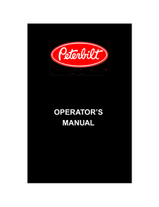 operator`s manual