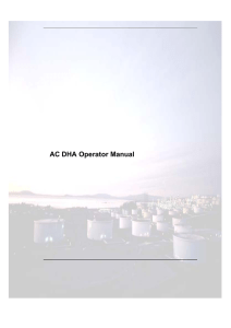 AC DHA Operator Manual