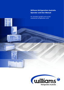 Williams Refrigeration Australia Operator and User Manual