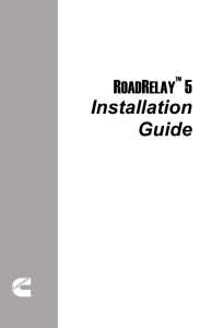 RoadRelay 5 Installation Manual