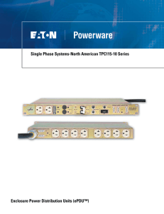 TPC115-10 ePDU Spec Sheet