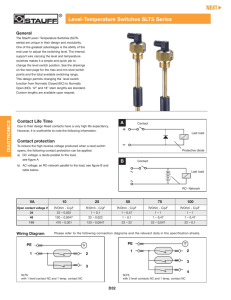 level/temperature switches type slts