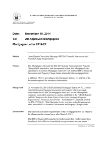 Date: November 10, 2014 To: All Approved Mortgagees Mortgagee