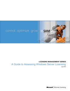 A Guide to Assessing Windows Server Licensing