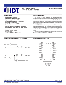 IDT49FCT3805D/E 3.3V CMOS DUAL 1-TO