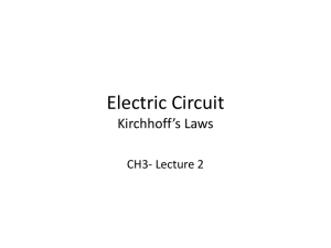 Kirchoff`s Laws