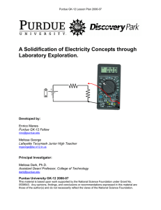 Electricity Unit - Purdue University