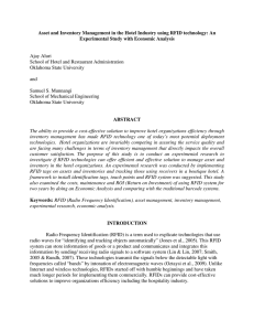 Asset and Inventory Management in the Hotel Industry using RFID