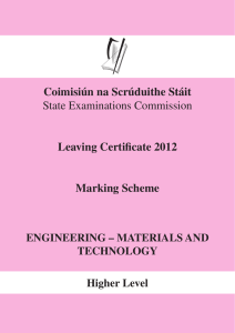 marking scheme