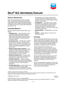 delo® elc antifreeze/coolant
