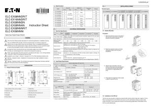 ELC-EX08NNDR/T ELC-EX16NNDR/T ELC-EX08NNDN ELC