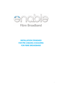 installation standard for pre-cabling a building for fibre