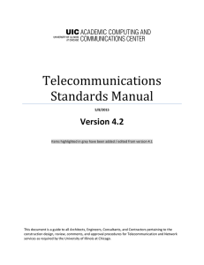 Telecommunications Standards Manual