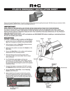 ffled18 emergency installation sheet