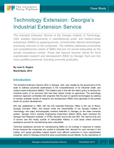 Technology Extension: Georgia`s Industrial Extension Service