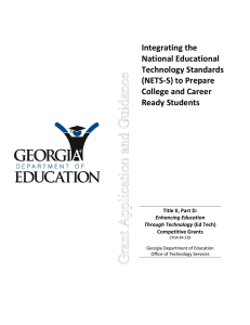 Integrating the National Educational Technology Standards (NETS