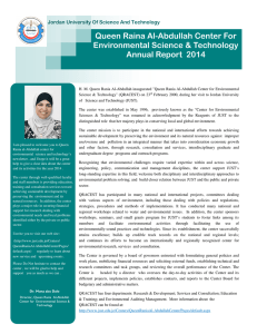 Annual Report 2014 - Jordan University of Science and Technology