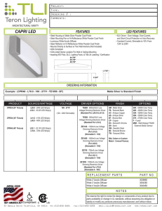 Capri LED 6PG - Teron Lighting