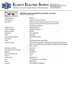 494SC06 Led Specular Reflector W/ White Trim Ring