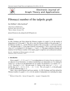 this PDF file - Electronic Journal of Graph Theory and