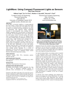 Using Compact Fluorescent Lights as Sensors