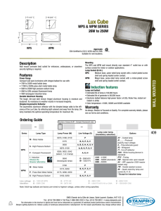 WPS-WPM Catalog page - Commercial Lighting Products