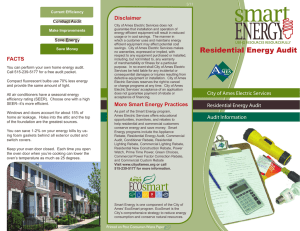 Residential Energy Audit