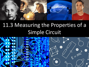 11.3 Measuring the Properties of a Simple Circuit