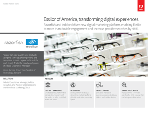 Essilor of America, transforming digital experiences.