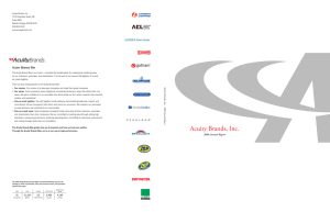 Acuity Brands, Inc. 2006 Annual Report