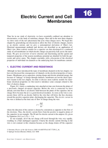Electric Current and Cell Membranes