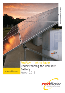 RedFlow | White Paper Understanding the RedFlow Battery March