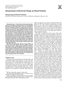 Measurement of Electrical Charge on Diesel Particles