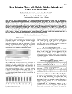 Linear Induction Motors with Modular Winding Primaries and Wound