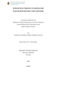 POWER ELECTRONICS STARTER FOR WOUND ROTOR