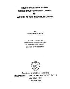 microprocessor based closed-loop chopper control of wound rotor