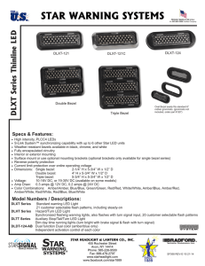 DLXT Thinline Auxiliary LED Lights - Product Flyer