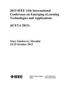 ICETA 2013 - Proceedings.com