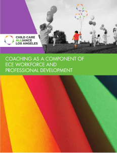 COACHING AS A COMPONENT OF ECE WORKFORCE AND