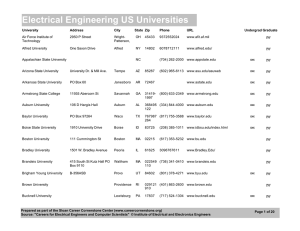 Electrical Engineering US Universities