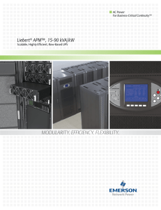 Liebert APM Scalable On-line UPS, 15-90kW
