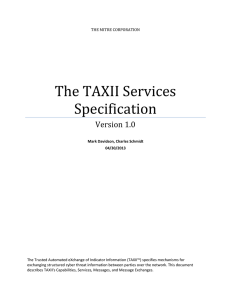 The TAXII Services Specification