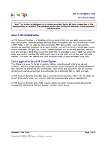 A-PDF Content Splitter Manual - A
