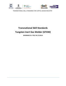 Tungsten Inert Gas Welder (GTAW)