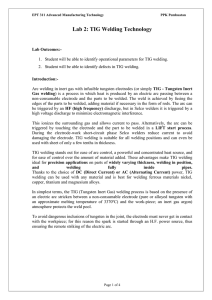 Lab 10 - TIG Welding