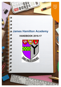 James Hamilton Academy School Handbook