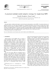 A practical multiple model adaptive strategy for single
