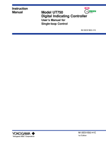 UT750 | Single loop control - Electro