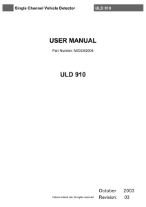 ULD913 Installation Instructions