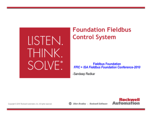 Foundation Fieldbus Control System